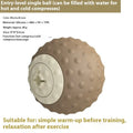 Caramel mocha massage ball set for hot and cold muscle therapy