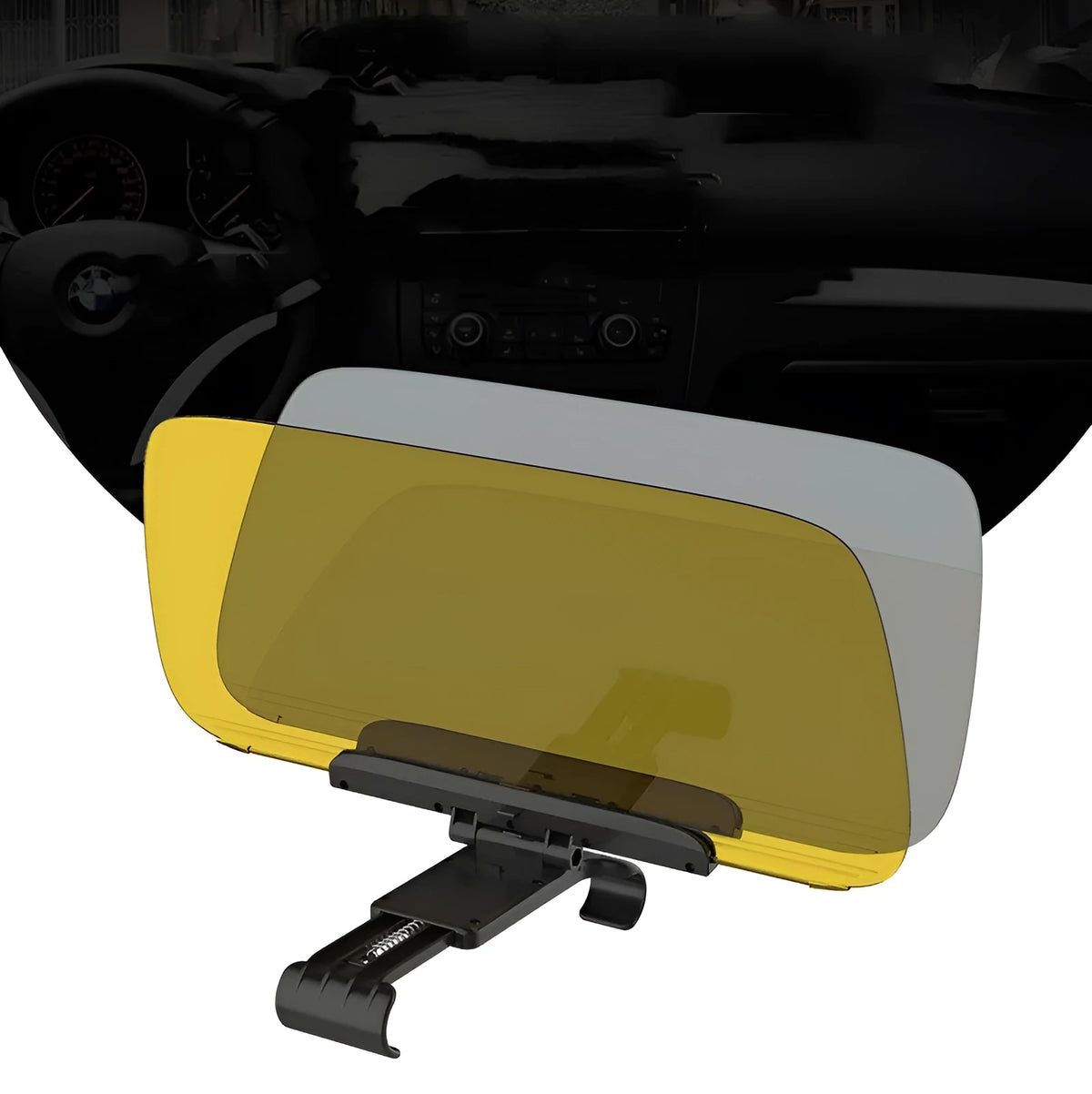 Car day and night dual-use glare proof mirror made of PC for general vehicles