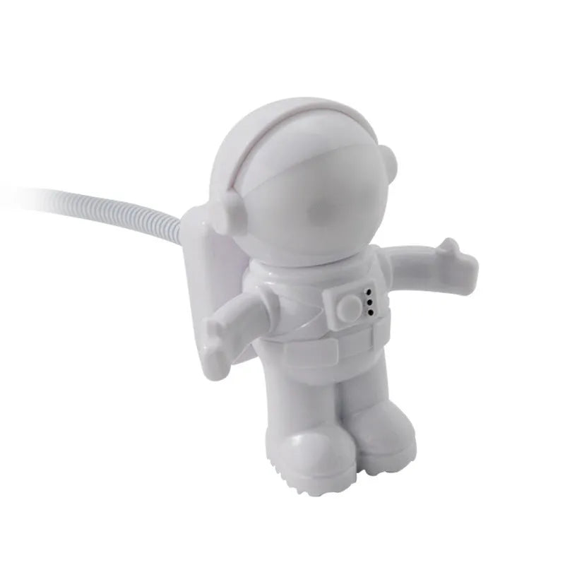 Mini astronaut USB night light hanging type in pink or green, 75 x 75 x 18mm with 2 metre cable
