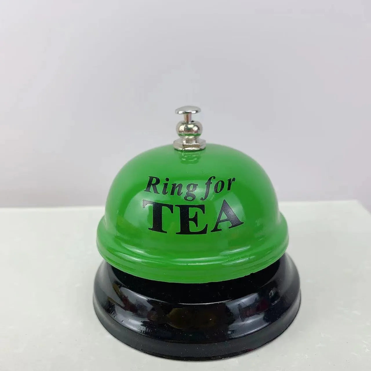 Iron handheld bell in selected colour for classroom games or restaurant service.