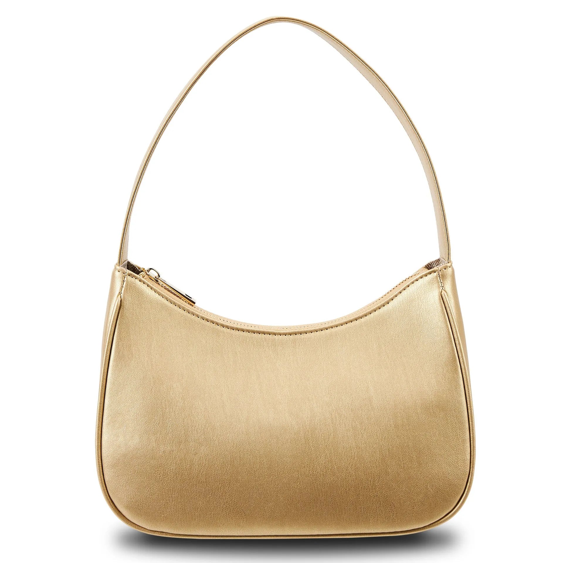 Simple retro waterproof shoulder bag in PU leather with adjustable strap
