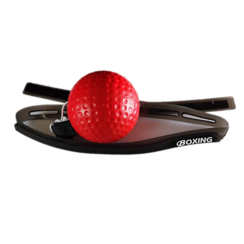 Silicone headband boxing ball with red PU foam ball for fitness and self-defence training