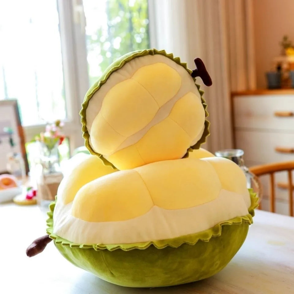 Cute orange plush toy durian pillow stuffed animal for infants 0-3 years, 27cm gift version