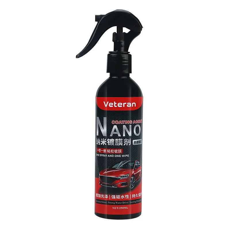 Automotive coating spray bottle in 250ml or 500ml size for car maintenance and protection