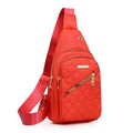 Men's crossbody sports chest bag in Oxford cloth available in multiple colours.