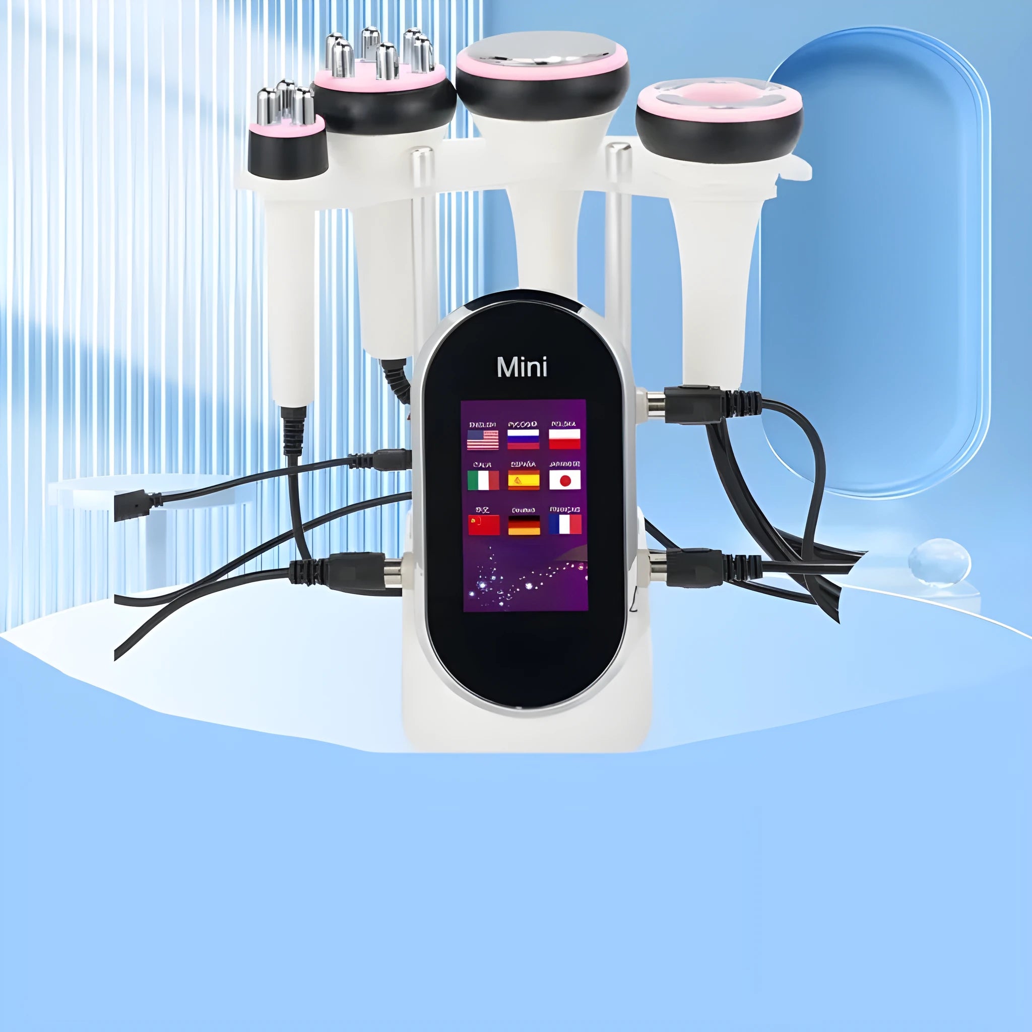 4-in-1 40K ultrasonic cavitation machine in CS-120 colour for facial and body care with 10 gears