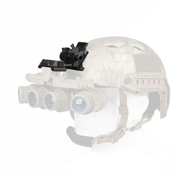 Metal alloy L4 G24 NVG fast helmet mount with breakaway base in dark earth colour