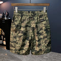 Men's camouflage cargo shorts with quick-dry fabric and loose fit in three colour options