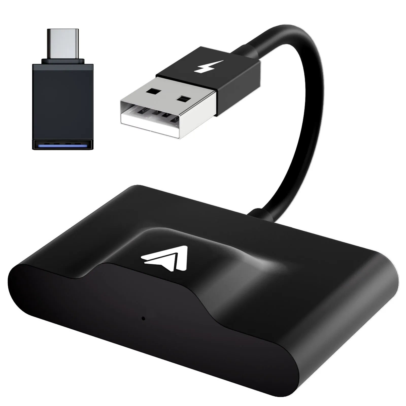 Car wired to wireless Android system adaptor for Android Auto conversion in black and white colour options