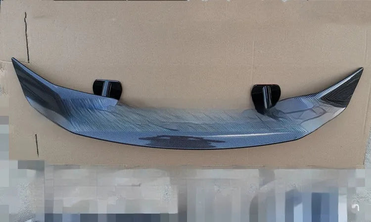 Universal punch-free ABS car spoiler shown in carbon pattern finish