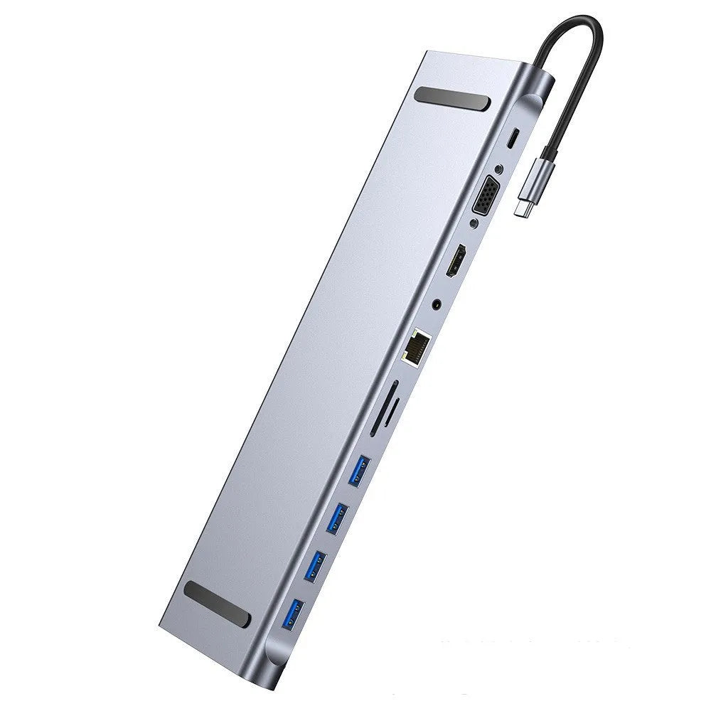 11-in-1 USB multi-port extender hub for MacBook with Type-C interface