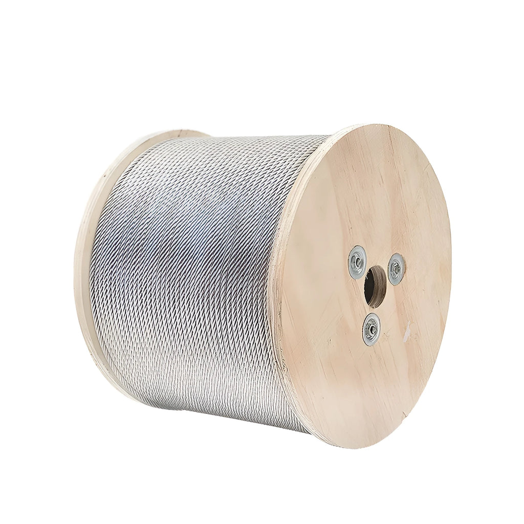 316 stainless steel hoisting rope 5mm diameter double twist 7x7 on spool