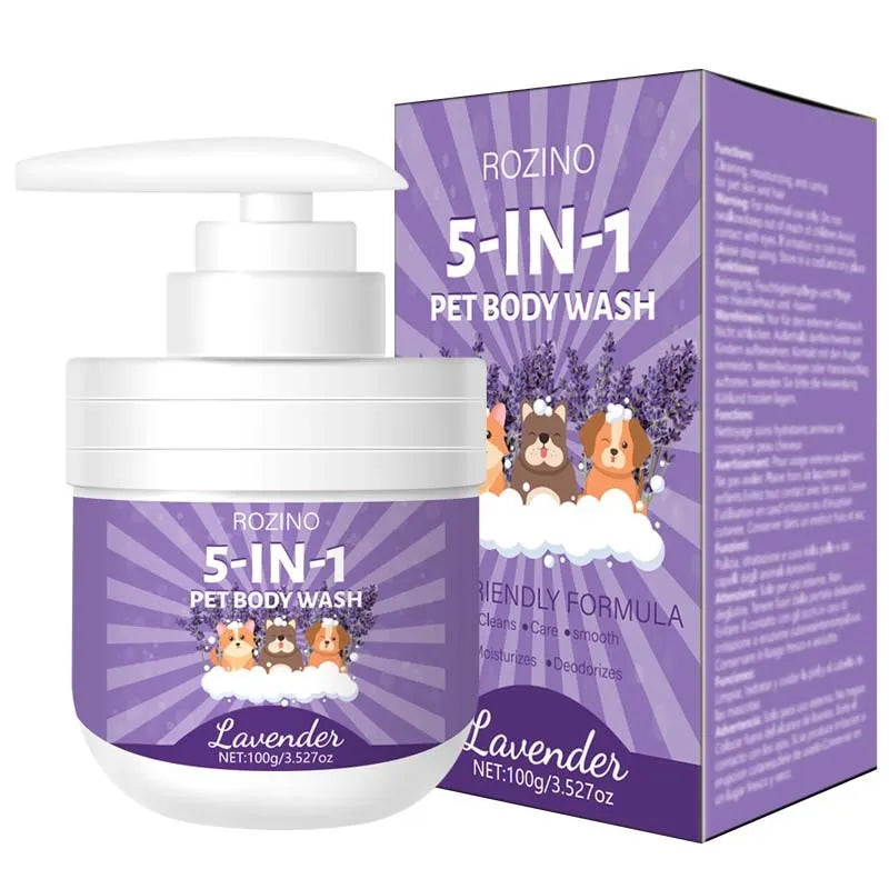 100g pet shower gel bottle with sterilisation deodorant formula for dogs and cats