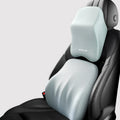 Memory foam car lumbar pillow with geometry pattern in colour options including black, grey, green and pink