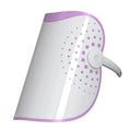 White and purple photon IPL beauty mask device with spectrometer for home use.