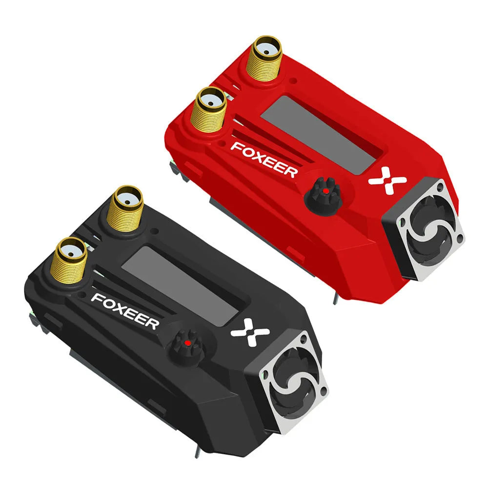 Black Wildfire FPV dual receiver goggles for Fatshark and Flying Shark compatible drones.