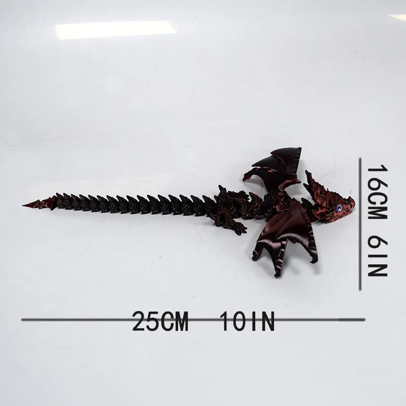 Decorative dragon wings toy for cosplay costumes in PLA plastic with 25cm wingspan