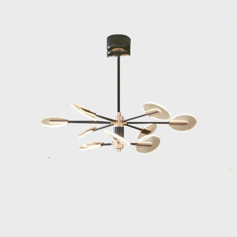 Nordic style iron and acrylic LED chandelier pendant lamp