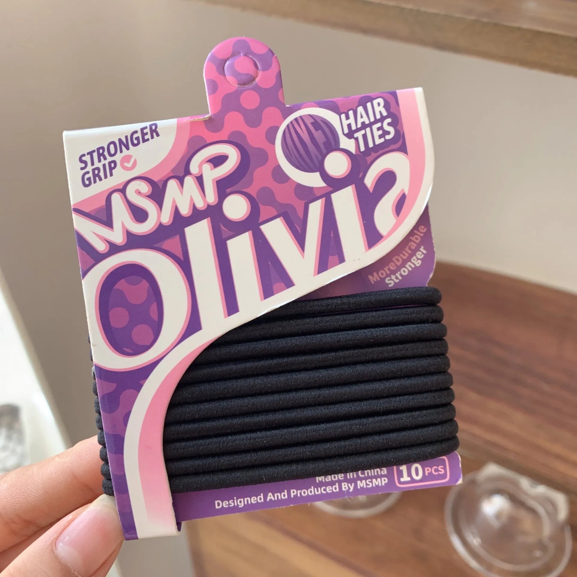 Candy colour braided rubber hair bands for painless ponytails and hair styling