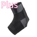 Black Lycra cloth fixed rehabilitation ankle support protector for sports.