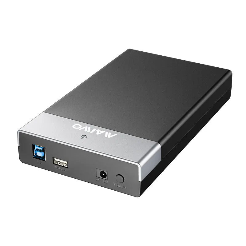 3.5 inch SATA to USB 3.0 hard disk enclosure with power supply and data cable
