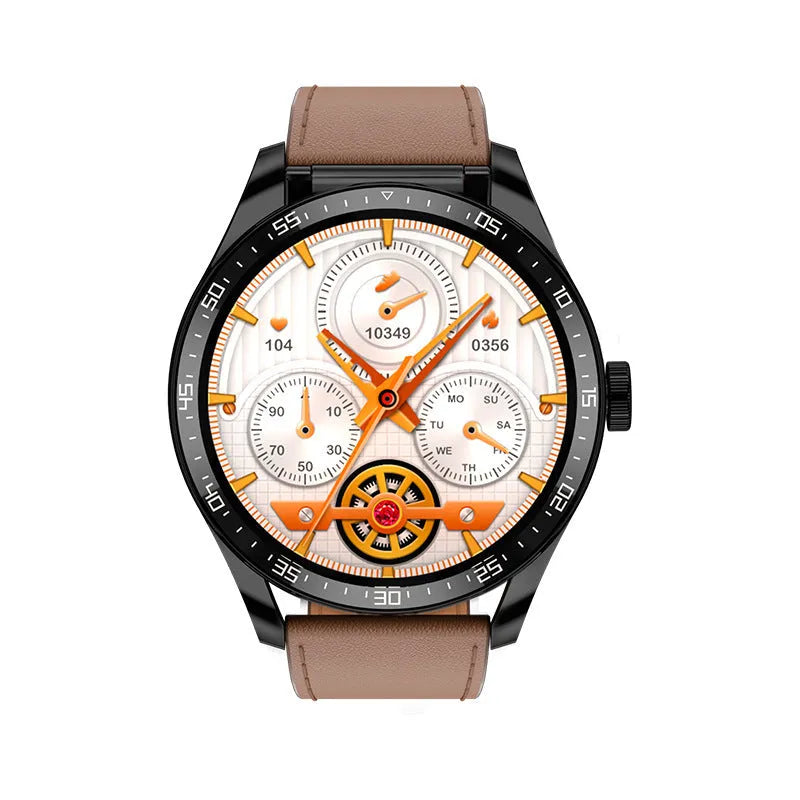 Smart watch with Bluetooth calling health monitoring heart rate blood pressure sleep tracking black glue strap