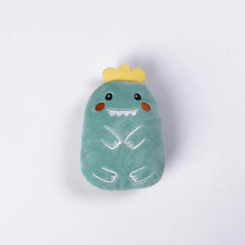 Plush catnip toys for chewing with vocal function in multiple colours
