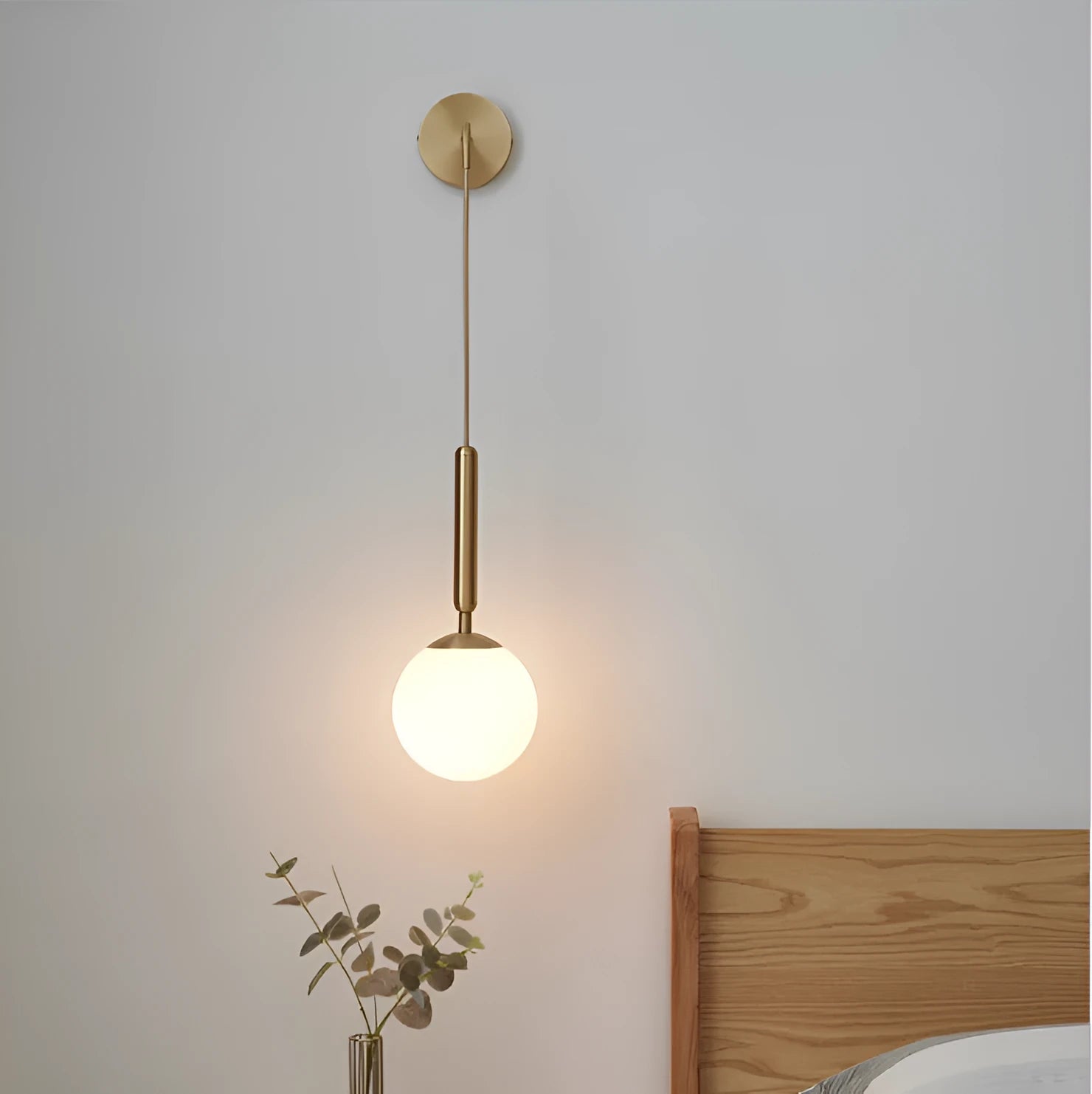 Glass shade ceiling wall lamp with iron plated bronze finish, E14 warm light, ceiling tray 10cm
