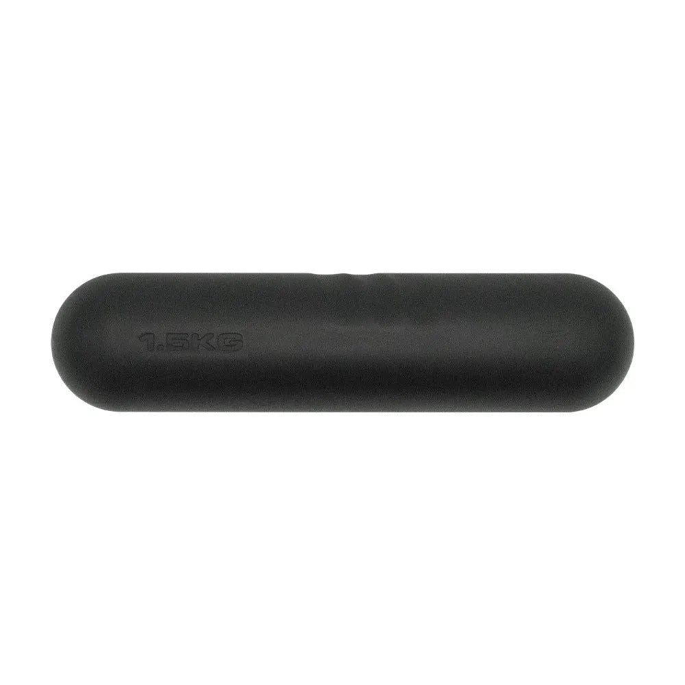 Silicone-edged hand-drawn dumbbell stick in selected colour and weight for non-slip fitness workouts.