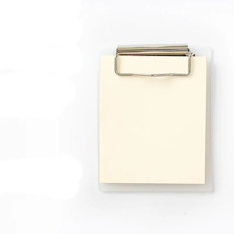 Cowhide colour board sticky note clip with 98x125mm sheets, 50 sheets, and PP board cover in grid or blank options