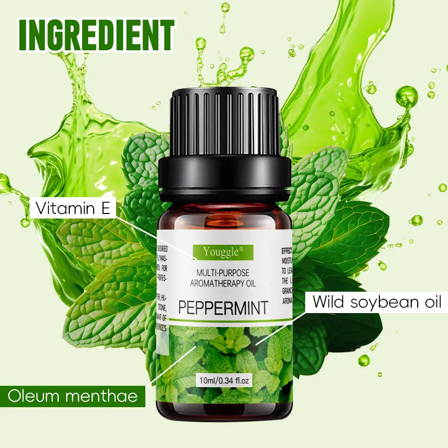10ml bottle of mint essential oil for humidifier aromatherapy