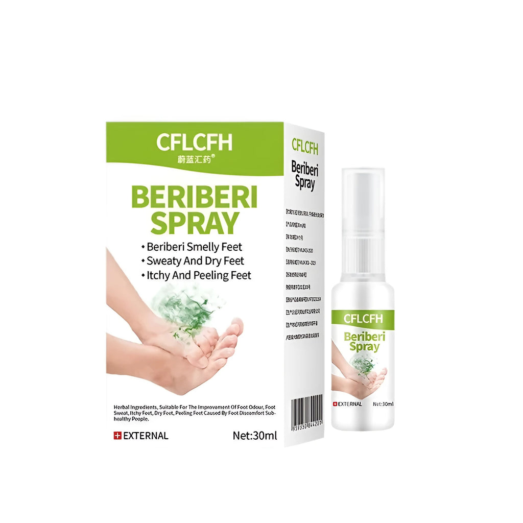 English Foot Odor Spray 30ml bottle for foot odour treatment and freshness