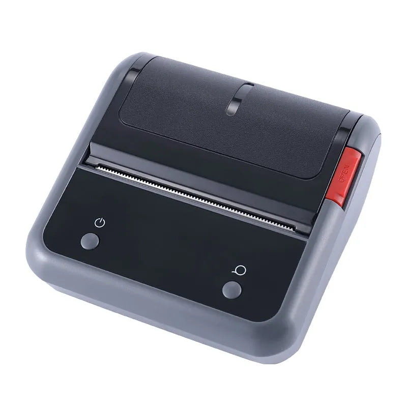 B3S grey commercial smart label printer with 203dpi thermal printing, Bluetooth, 20-75mm label width, 116x110x58mm