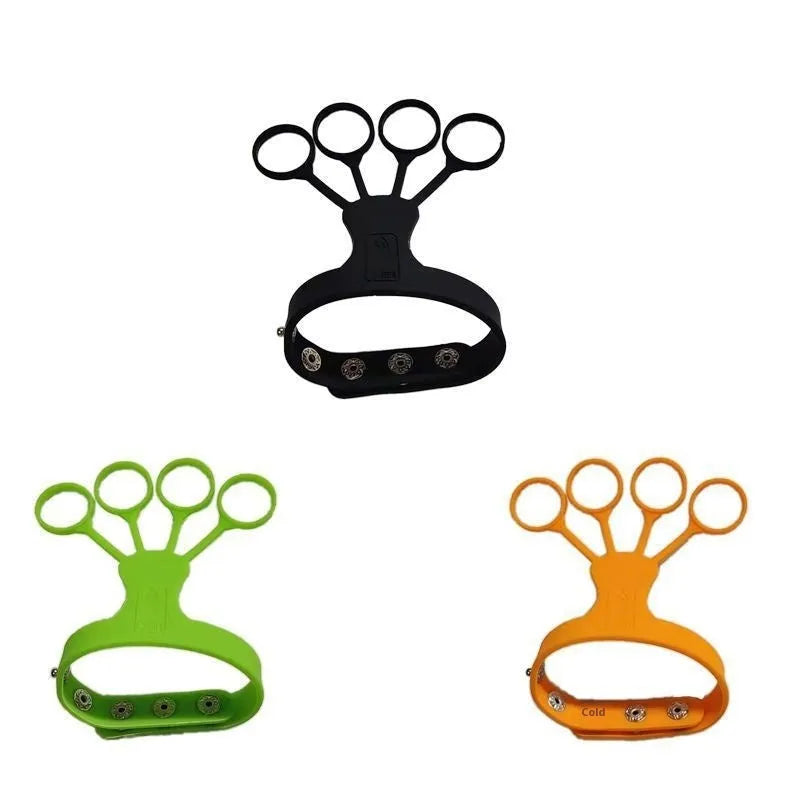 Black and orange shooting brace for basketball finger training and three-point shooting practice