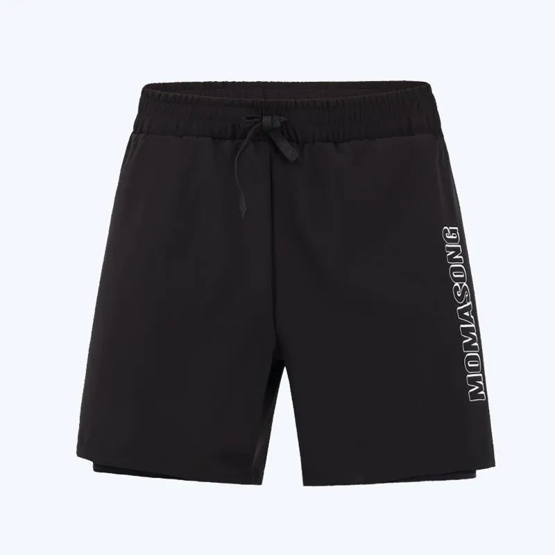 Men's white top and swim trunks set for beach swimming and water sports