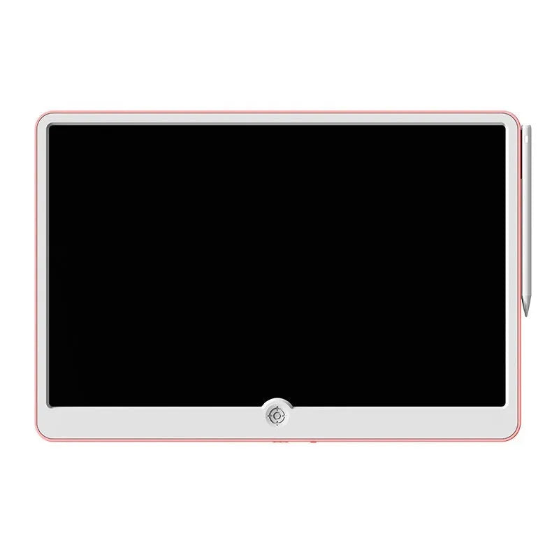 19-inch LCD children's drawing board with rechargeable operation and blue/white display