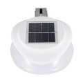 Outdoor solar fence wall lamp with Southeast Asian styling and 9 LED bulbs