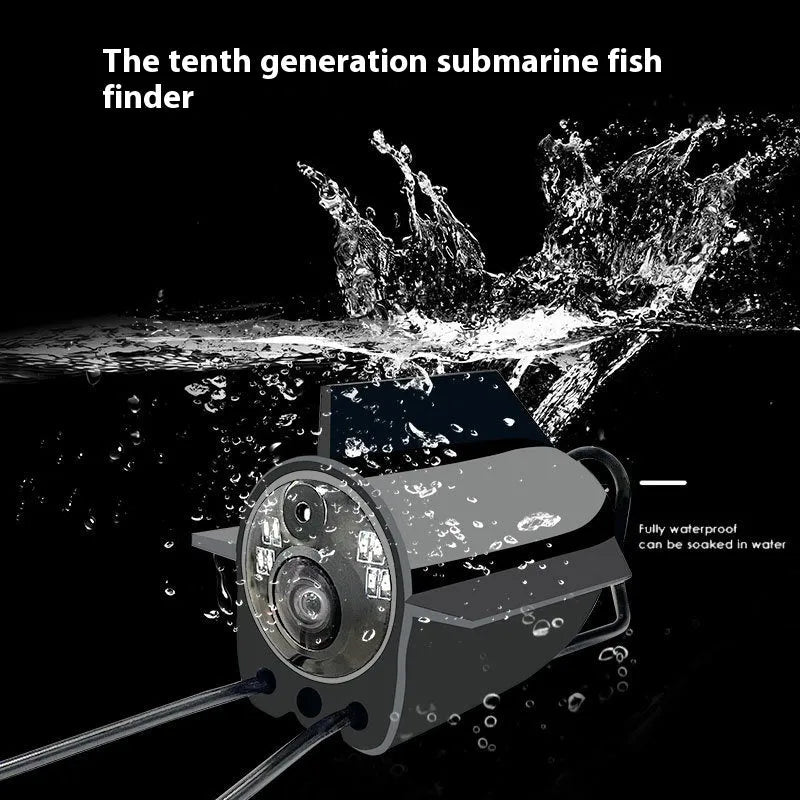 Fish finder underwater camera with 4.3-inch screen and temperature sensor