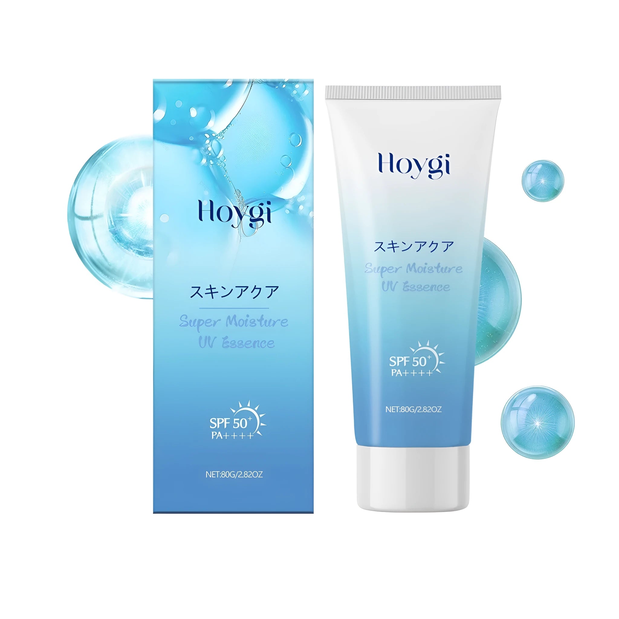 80g hyaluronic acid sunscreen with titanium dioxide for daily sun protection and moisturising