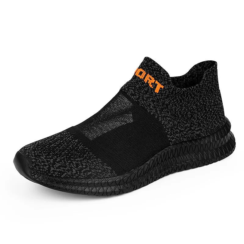 Woven sports sock shoes with Flyknit upper, lace closure, and MD sole in multiple colour options