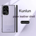 Samsung S23Ultra phone case with magnetic bracket ring in embossed imitation leather, Panda White colour