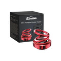 Black and red portable miniature vibration radiator measuring 5.1x6cm for car heat dissipation
