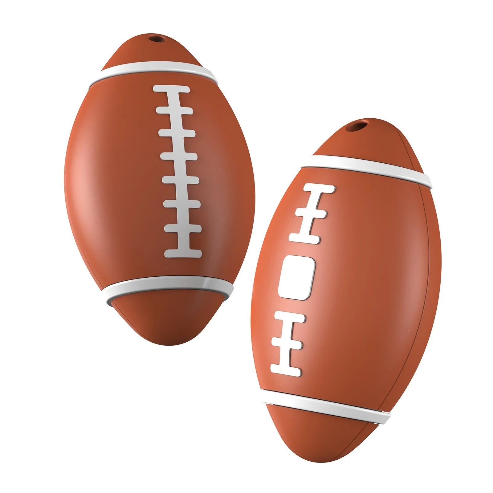 F06 Rugby anti-loss alarm device in black, brown, or green colours showing compact 31.8mm size