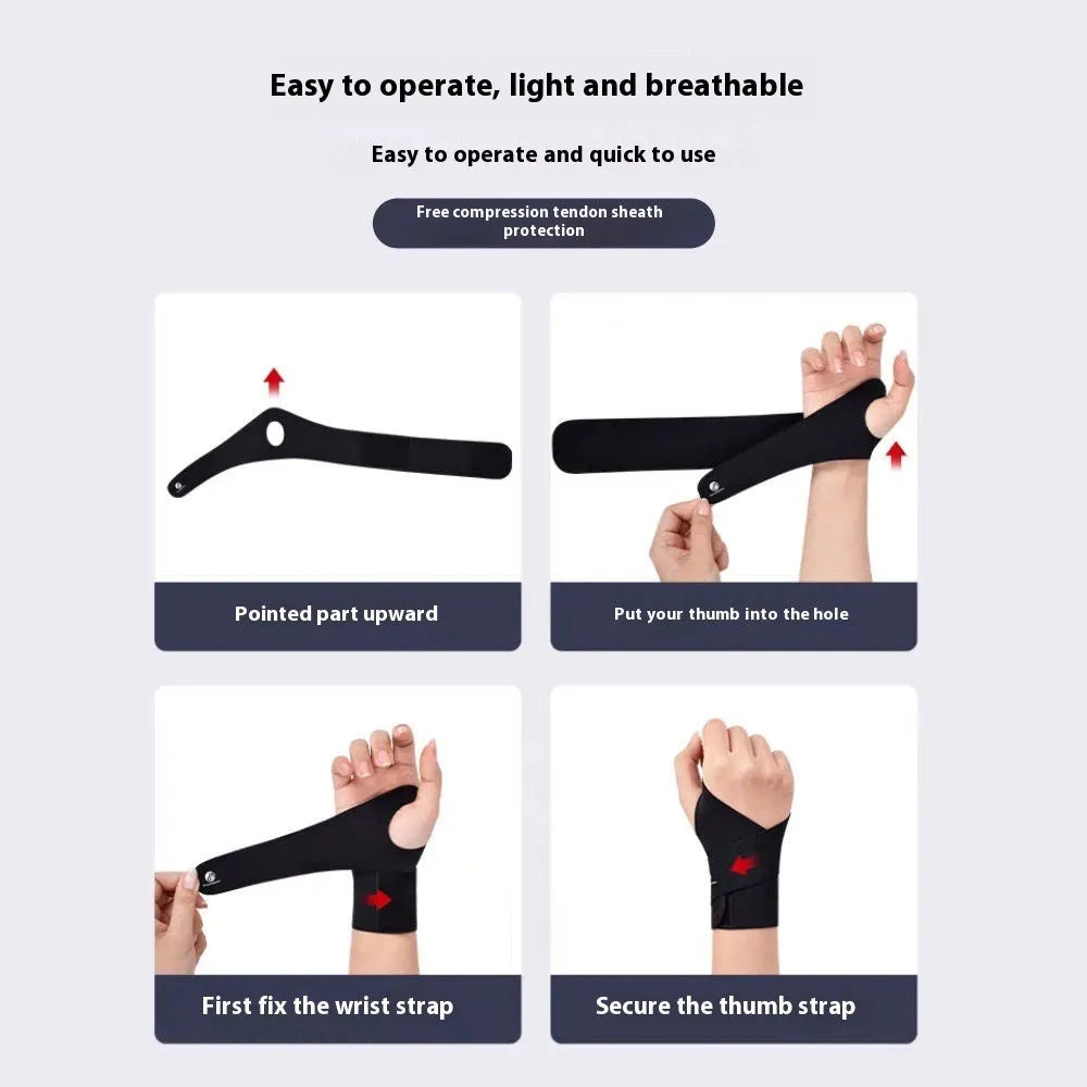Athletic wristguards with adjustable straps in black and skin colour for badminton, tennis, volleyball.