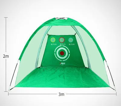 Golf practice net 2m 210D Oxford cloth polyester mesh green colour outdoor training