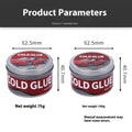 Container of special cold glue for car dent repair, showing 75g or 100g size option