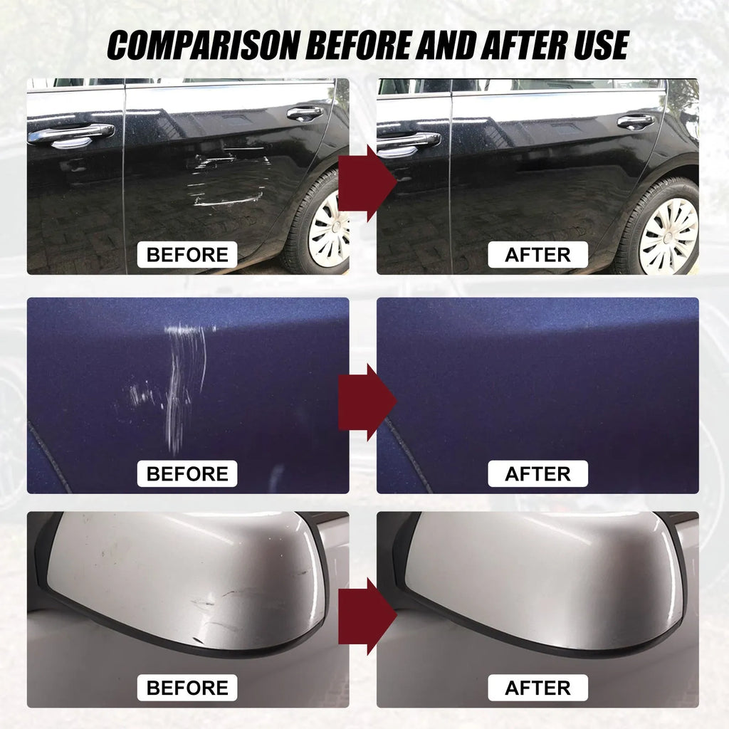 60ml car scratch repair wax tube with applicator pad for automotive paint maintenance