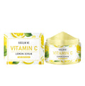 100g jar of Lemon Exfoliating Scrub with walnut shell powder and vitamin C.