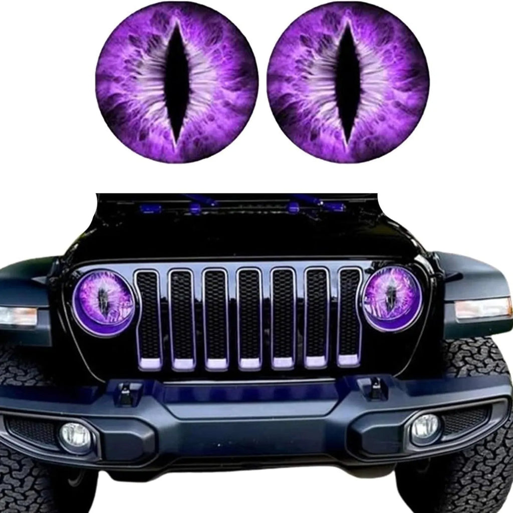 Beast Eye headlight decal sticker PVC 20x20cm monster eye lamp car decoration