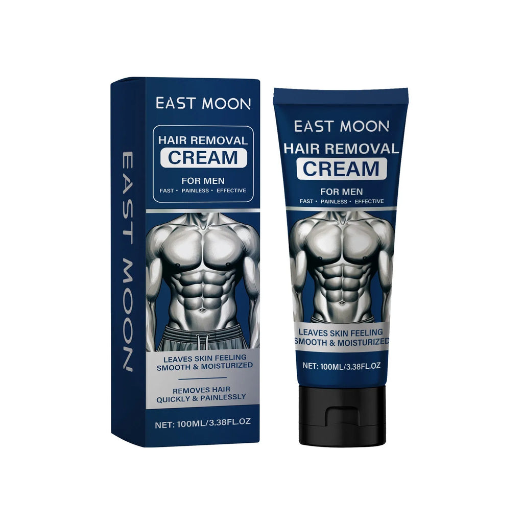 100ml tube of men's mild hair removal cream for beard, armpit, hand and leg depilation